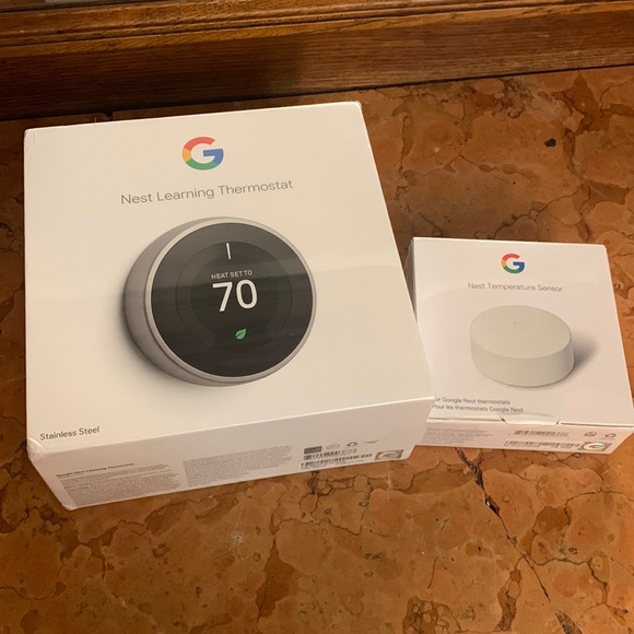 google Other New Google Nest Learning Thermostat Stainless Nest